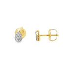 0.10Ctw 10K Yellow Gold Pear Diamond Stud Earring