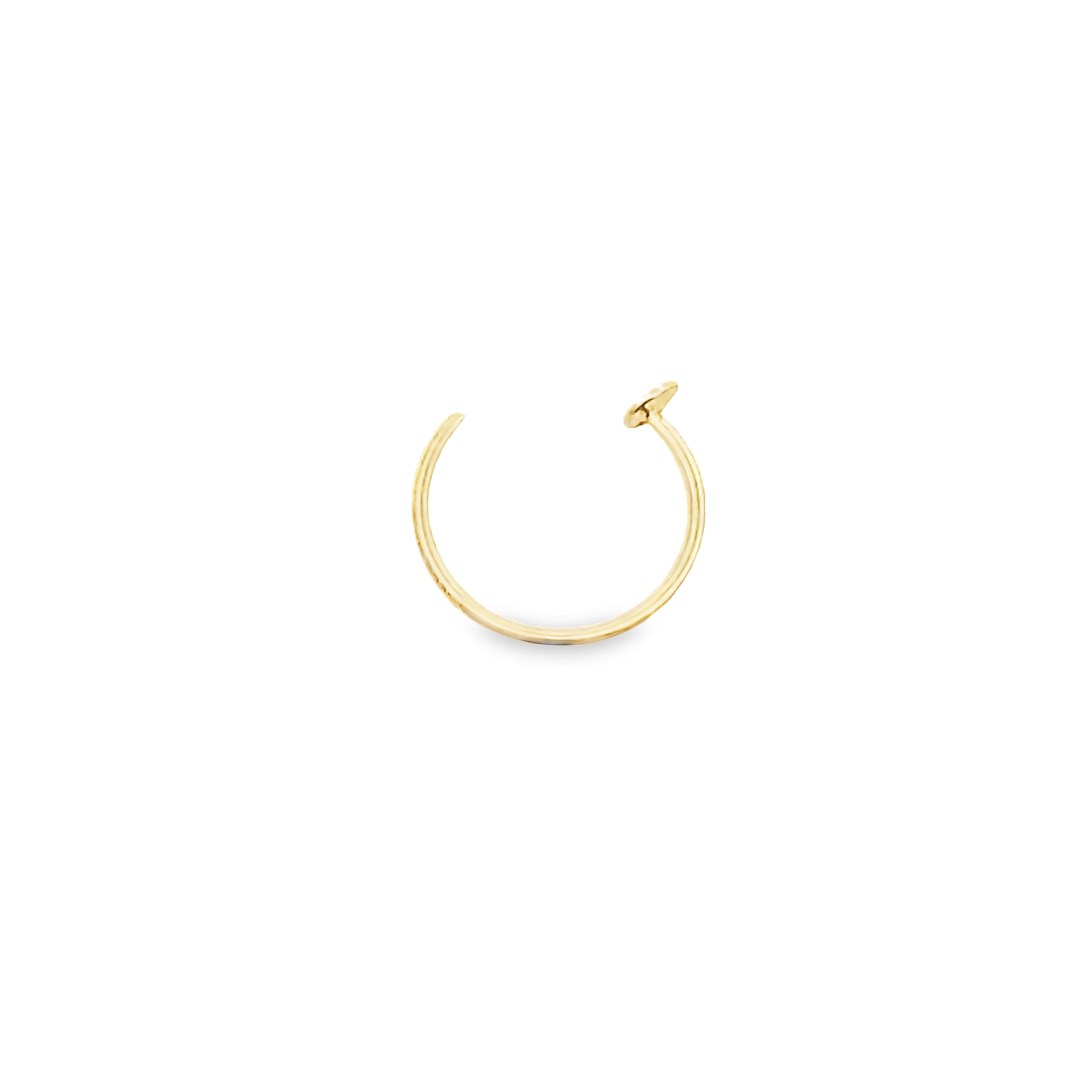 14K Yellow Gold Nose Hoop