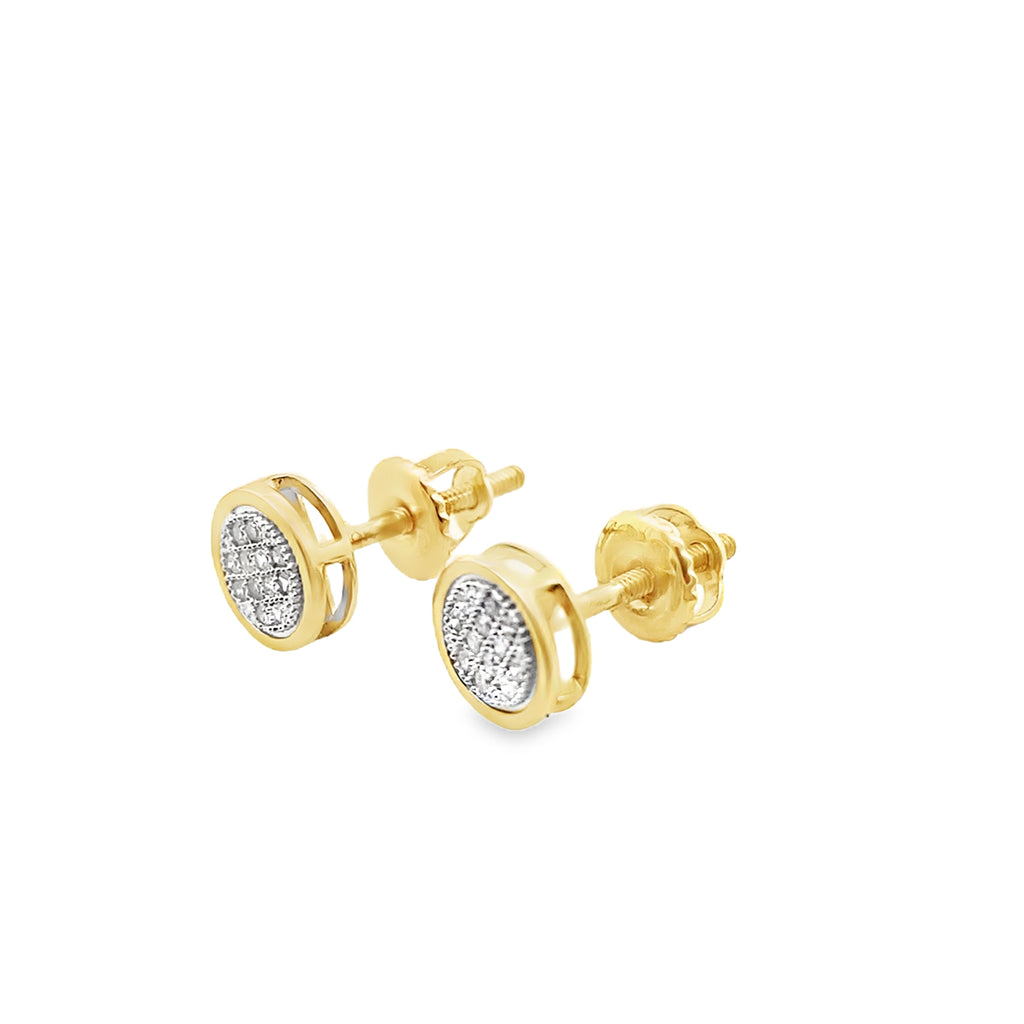 0.05Ctw 10K Yellow Gold Diamond Stud Earrings
