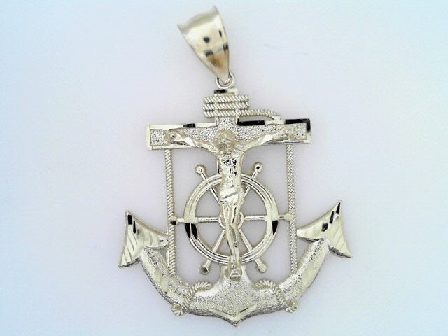 10K Yellow Gold Anchor Pendant 4.3Dwt