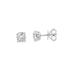 1.00Ct 14K White Gold Lab Grown Stud Earrings 1.1 Dwt
