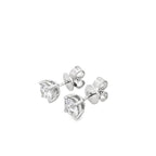 1.00Ct 14K White Gold Lab Grown Stud Earrings 1.1 Dwt