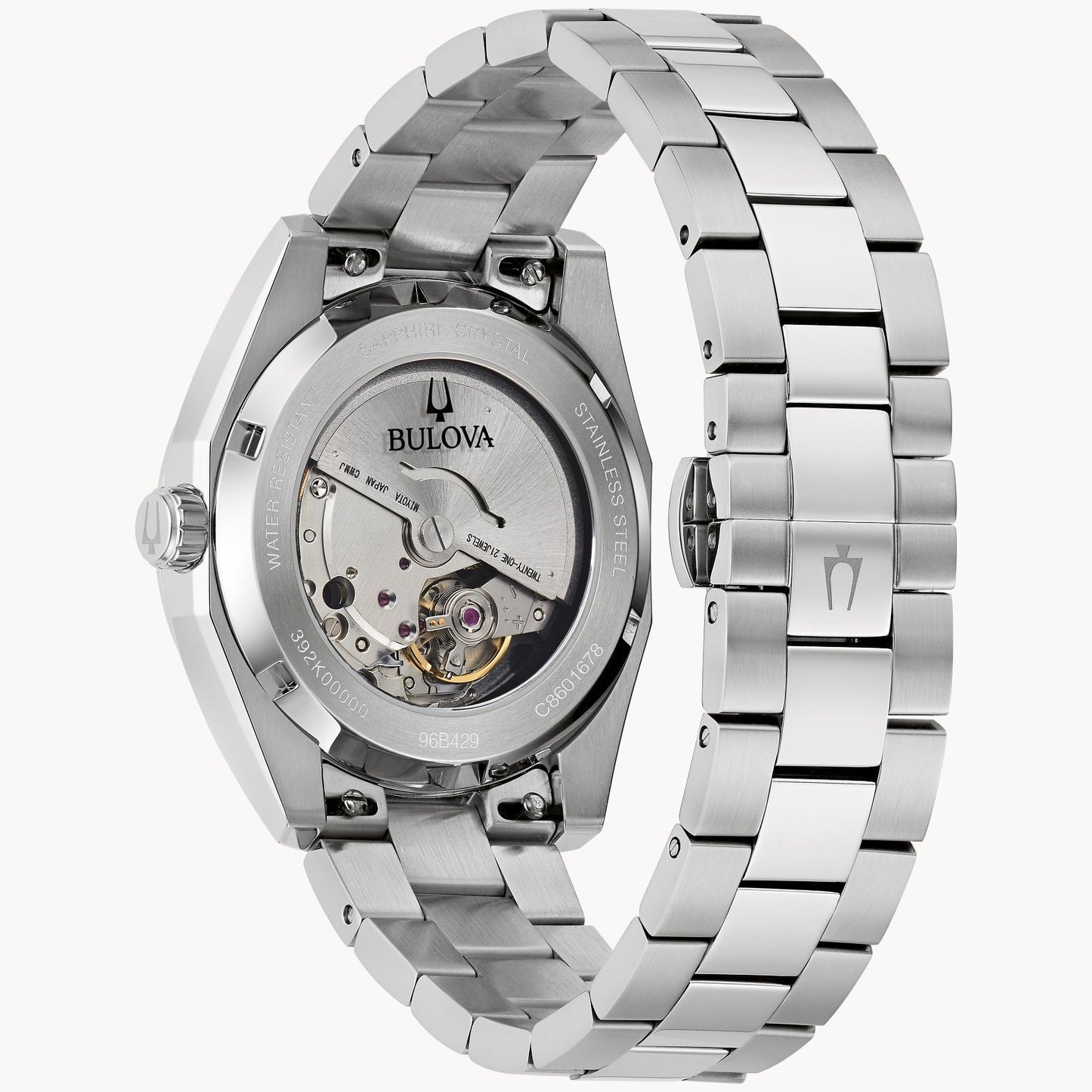 Bulova Surveyor Mens Watch (96B429) Green Dial Silver Tone