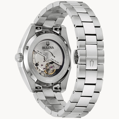 Bulova Surveyor Mens Watch (96B429) Green Dial Silver Tone