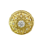 0.48Ctw 10K Yellow Gold Lab Grown Diamond Mens Rosetta Ring Size 11.75 10.6Dwt