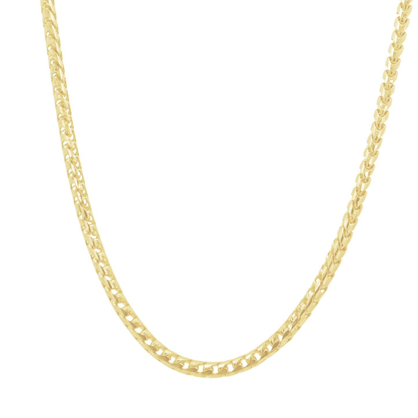 14K Yellow Gold Franco Link Chain 3Mm 22In 18.9Dwt