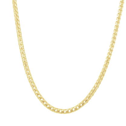 14K Yellow Gold Franco Link Chain 3Mm 22In 18.9Dwt