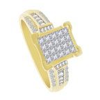 0.50Ctw 10K Yellow Gold Diamond Engagement Ring Size 7 1.9Dwt