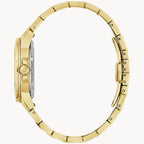 Bulova Marine Star Ladies Watch (97P171) Black Mother Of Pearl Dial Diamond & Roman Numeral Markers