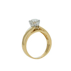 10K Yellow Gold Round Brilliant Solitaire Engagement Ring Size 8.25 4.7Dwt