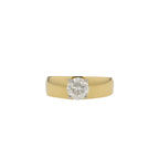 10K Yellow Gold Round Brilliant Solitaire Engagement Ring Size 8.25 4.7Dwt