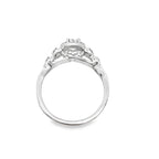 0.20Ctw 10K White Gold Diamond Lds Engagement Ring Size 7 1.5Dwt