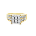 0.50Ct 10K Yellow Gold Ladies Diamond Engagement Ring Size 7 3.0Dwt