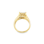 0.50Ct 10K Yellow Gold Ladies Diamond Engagement Ring Size 7 3.0Dwt