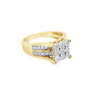 0.50Ct 10K Yellow Gold Ladies Diamond Engagement Ring Size 7 3.0Dwt
