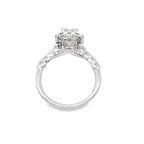 1.9Ct 14K White Gold Lab Grown Diamond Engagement Ring Size 7 3.0Dwt