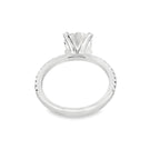 2.25Ct 14K White Gold Lab Grown Diamond Engagement Ring Size 7 2.0Dwt