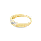 10K Yellow Gold Diamond Wedding Band Mens Size 11 2.0Dwt
