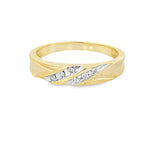 10K Yellow Gold Diamond Wedding Band Mens Size 11 2.0Dwt