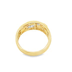 0.50Ctw 14K Yellow Gold Diamond Wedding Band Size 10 3.3Dwt