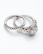 1 3/4Ctw 14K Diamond Wedding Set Size 7 4.2Dwt