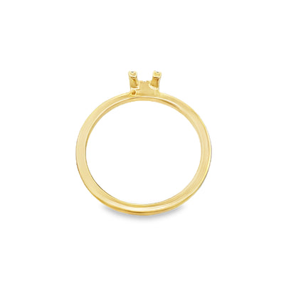 14K Yellow Gold Diamond Initial "H" Fashion Ring Size 7 1.2Dwt