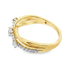 0.50Ct 18K Yellow Gold Rd Diamond Ladies Ring Size 7 2.4Dwt