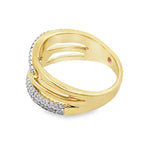 0.50Ct 14K Yellow Gold Diamond Fashion Ring Size 7 4.4Dwt