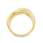 0.50Ct 14K Yellow Gold Diamond Fashion Ring Size 7 4.4Dwt