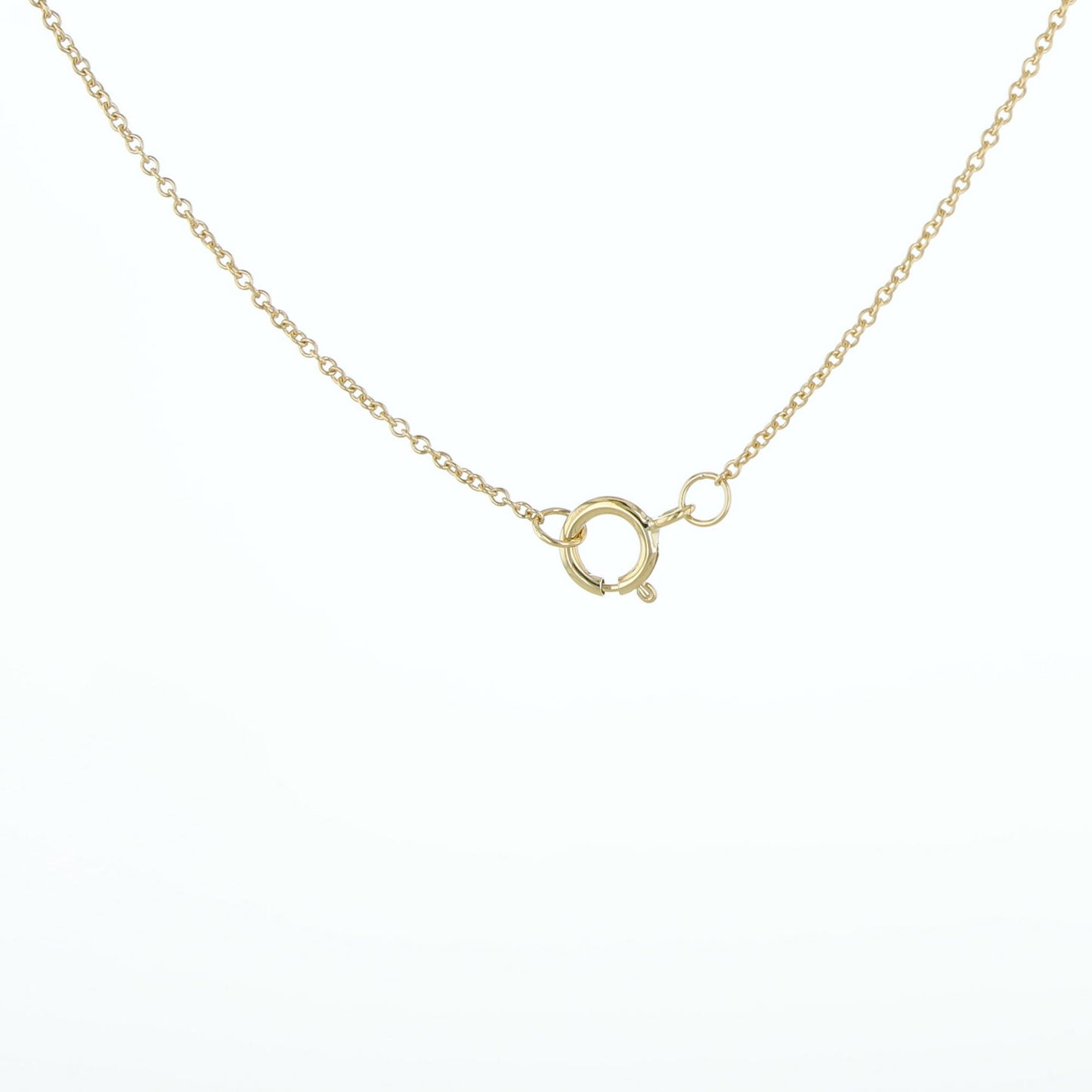 0.10Ctw 10K Yellow Gold Diamond Infinity Necklace 18In 0.6Dwt