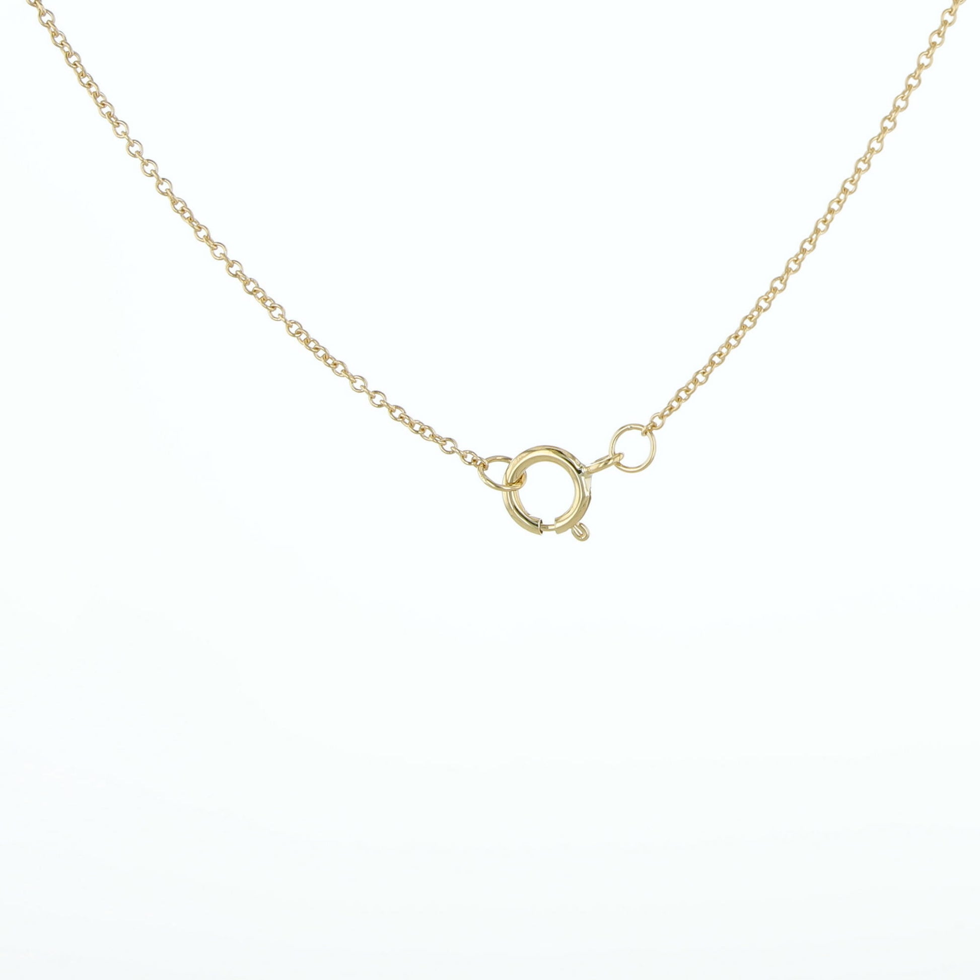 0.10Ctw 10K Yellow Gold Diamond Infinity Necklace 18In 0.6Dwt