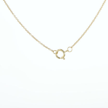 0.10Ctw 10K Yellow Gold Diamond Infinity Necklace 18In 0.6Dwt