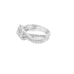 14K White Gold Pear Cut Diamond Wedding Set Size 5 3.0Dwt