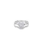 10K White Gold Diamond Wedding Set Size 7 1.7Dwt