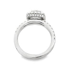 2.03Ct 14K White Gold Lab Grown Diamond Wedding Set Ring Size 7 4.6Dwt