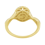 0.50Ctw 10K Yellow Gold Diamond Engagement Ring Size 7 1.9Dwt