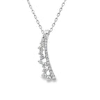 0.50Ct 18K White Gold Lobster Clasp Cable Link Diamond Pendant/Necklace 18In 3.1Dwt