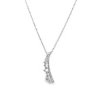 0.50Ct 18K White Gold Lobster Clasp Cable Link Diamond Pendant/Necklace 18In 3.1Dwt
