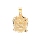 14K Yellow Gold Caridad Del Cobre Pendant