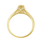 0.27Ct 14K Yellow Gold Diamond Engagement Rings Size 7 1.3Dwt