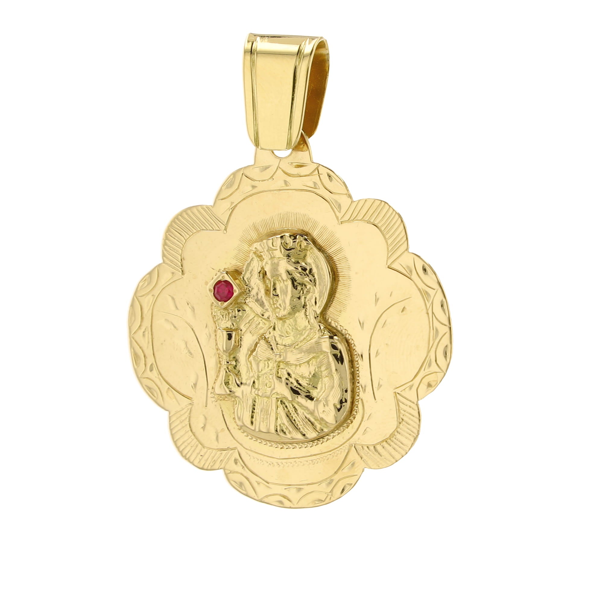 14K Yellow Gold Santa Barbara Pendant 14.2Dwt