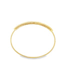 0.50 Ctw 14K Yellow Gold Diamond Bangle Bracelet 3.9Dwt
