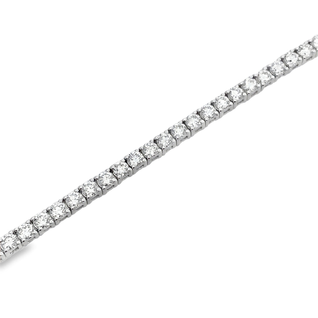 3.00Ct 14K White Gold Lab Grown Diamond Tennis Bracelet 7.0In 4.5Dwt