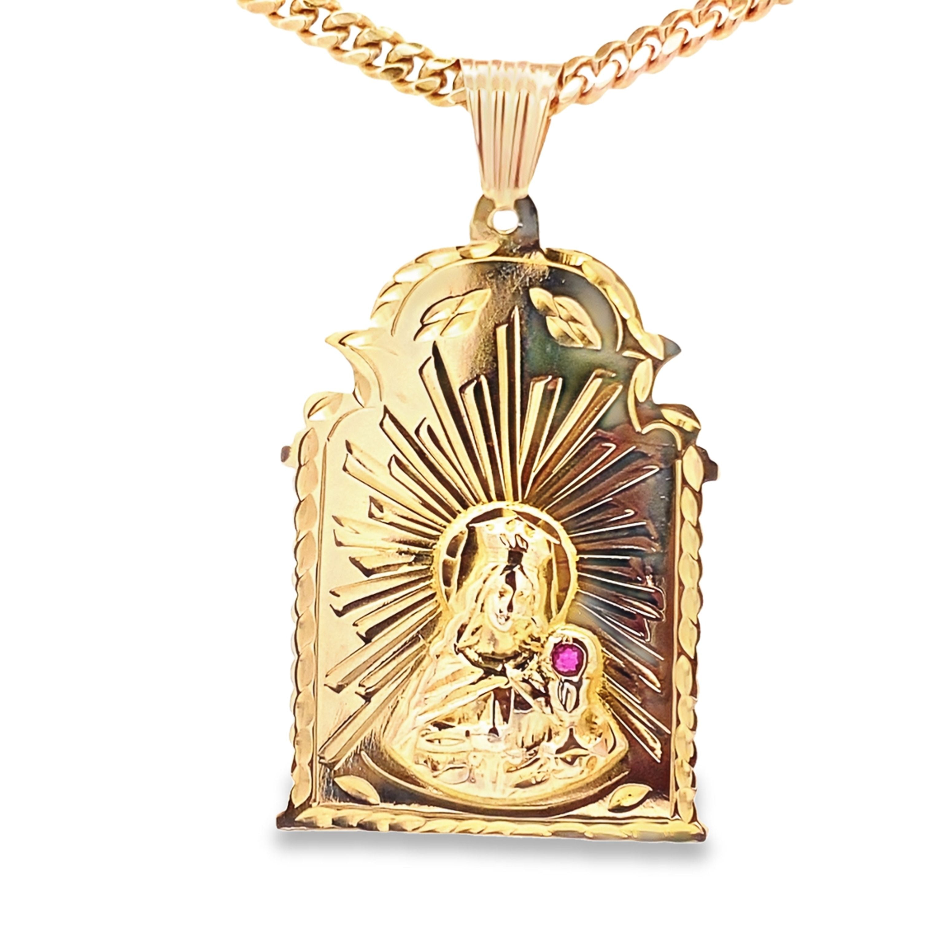10K Yellow Gold Santa Barbara Pendant 5.9Dwt