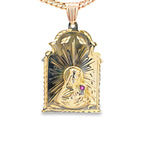10K Yellow Gold Santa Barbara Pendant 5.9Dwt