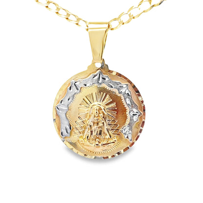 10K Yellow Gold Caridad Del Cobre Pendant 4.9Dwt