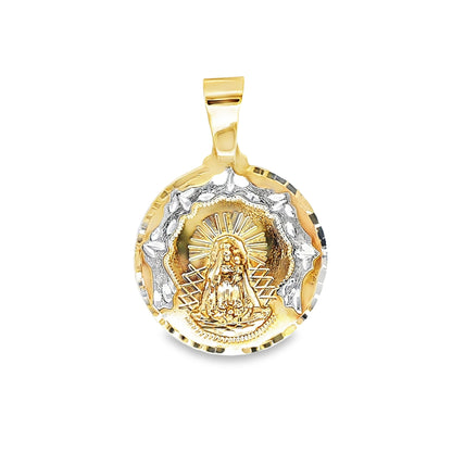 10K Yellow Gold Caridad Del Cobre Pendant 4.9Dwt