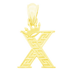 10K Yellow Gold Letter "X" Pendant 0.4Dwt