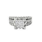 10K White Gold Diamond Engagement Ring Size 6 4.5Dwt