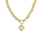 10K Yellow Gold Rolo Link Necklace 8.5Mm 18In 13.6Dwt